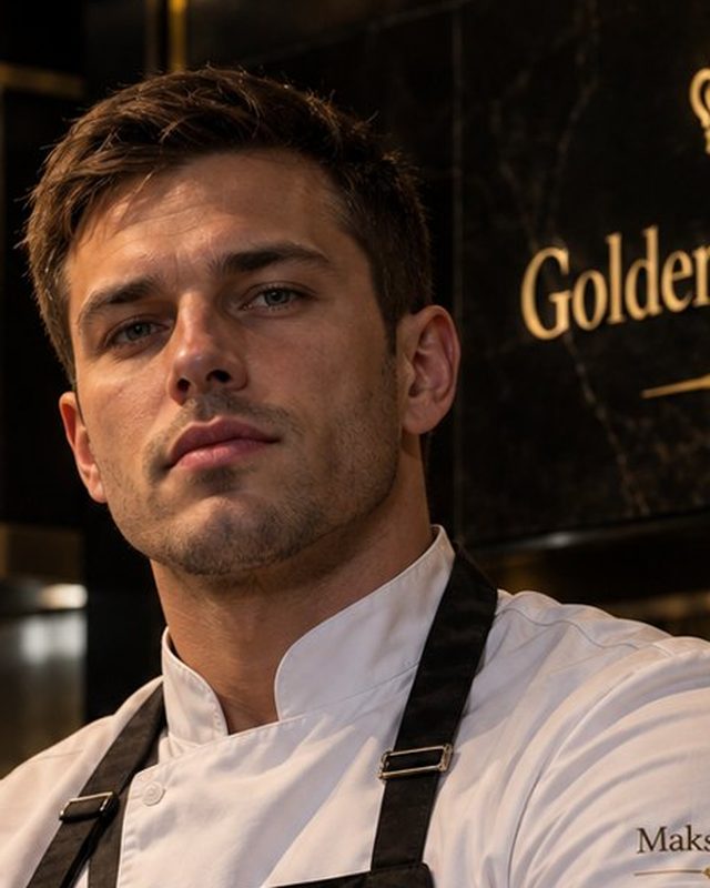 Шеф Максим Симонов на кухне ресторана Golden Ro Rest'